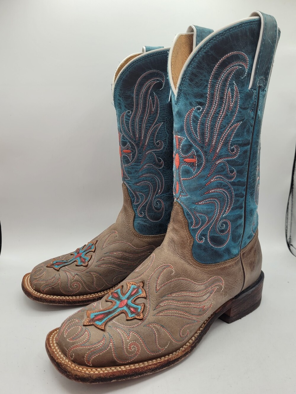 Tony Lama San Saba Collection "Cross" boots Size 6.5 B - Picture 3 of 16